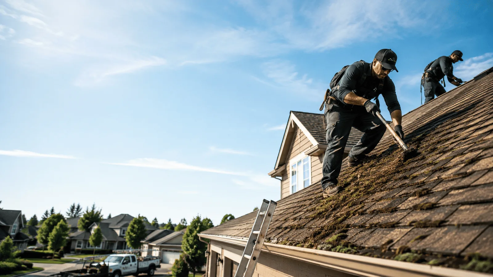 Roof Moss Removal in Elmhurst, IL near me